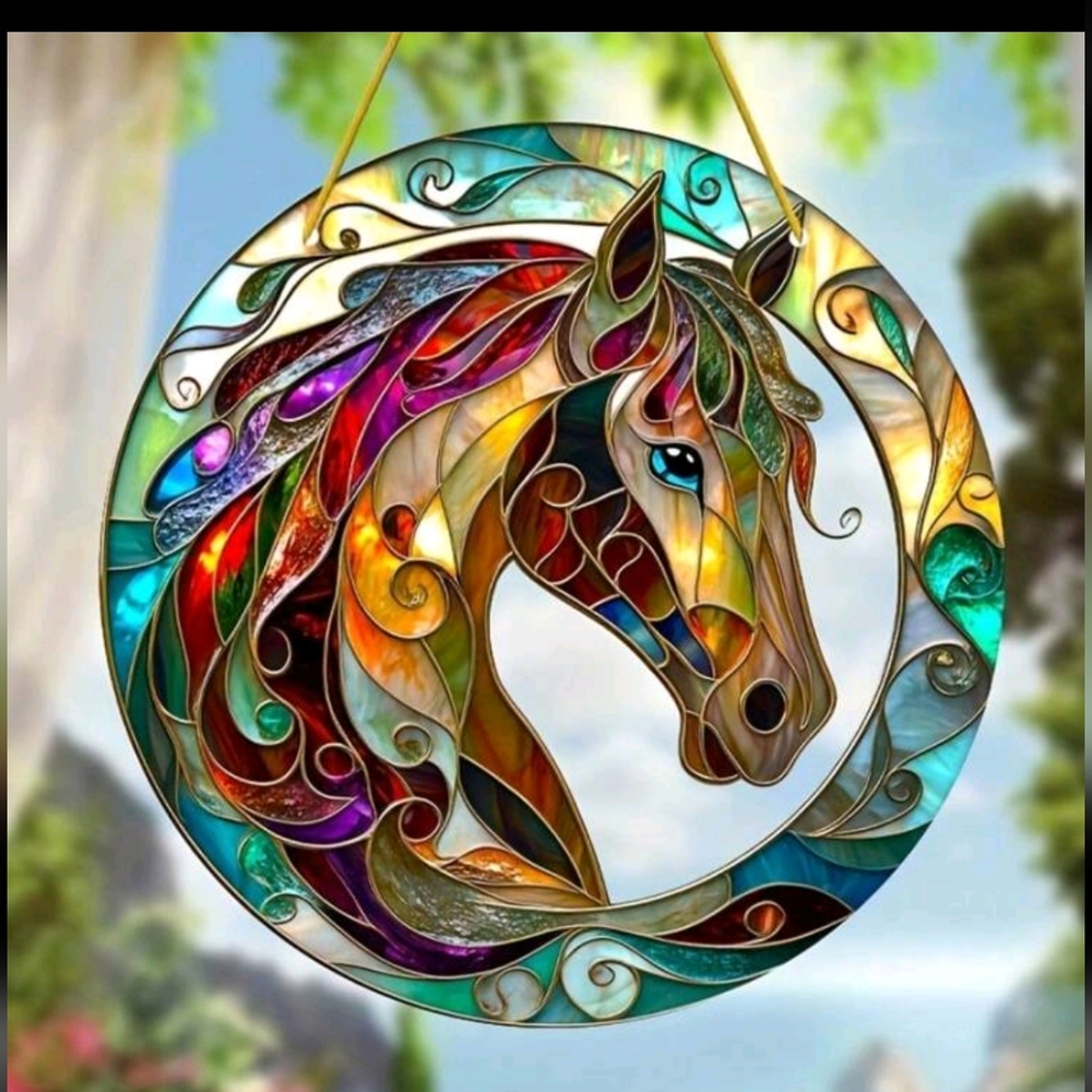 Acrylic Horse Suncatcher 2D - Picture 3 of 3